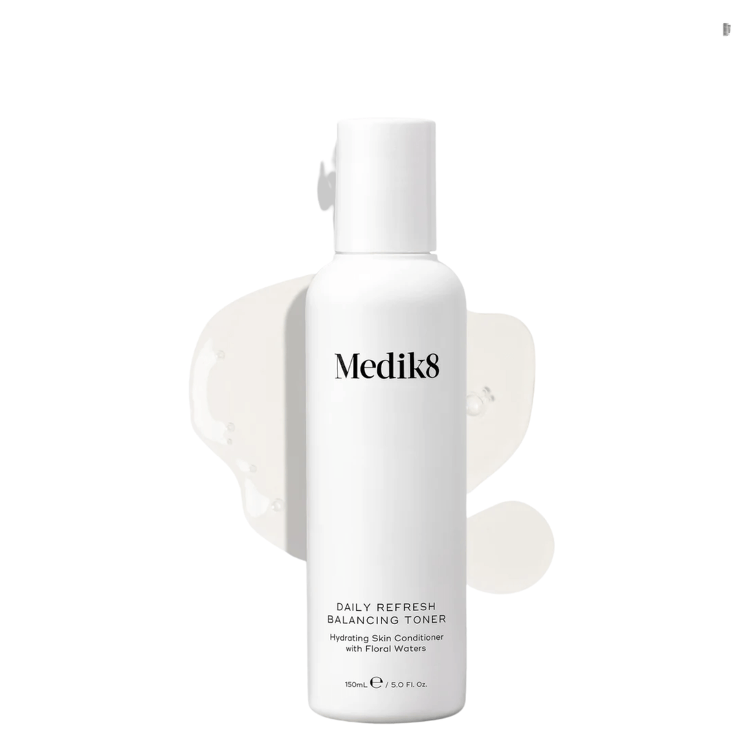 Medik8 Daily Refresh Balancing Toner™ bottle on a light background, ideal for all skin types including sensitive skin.