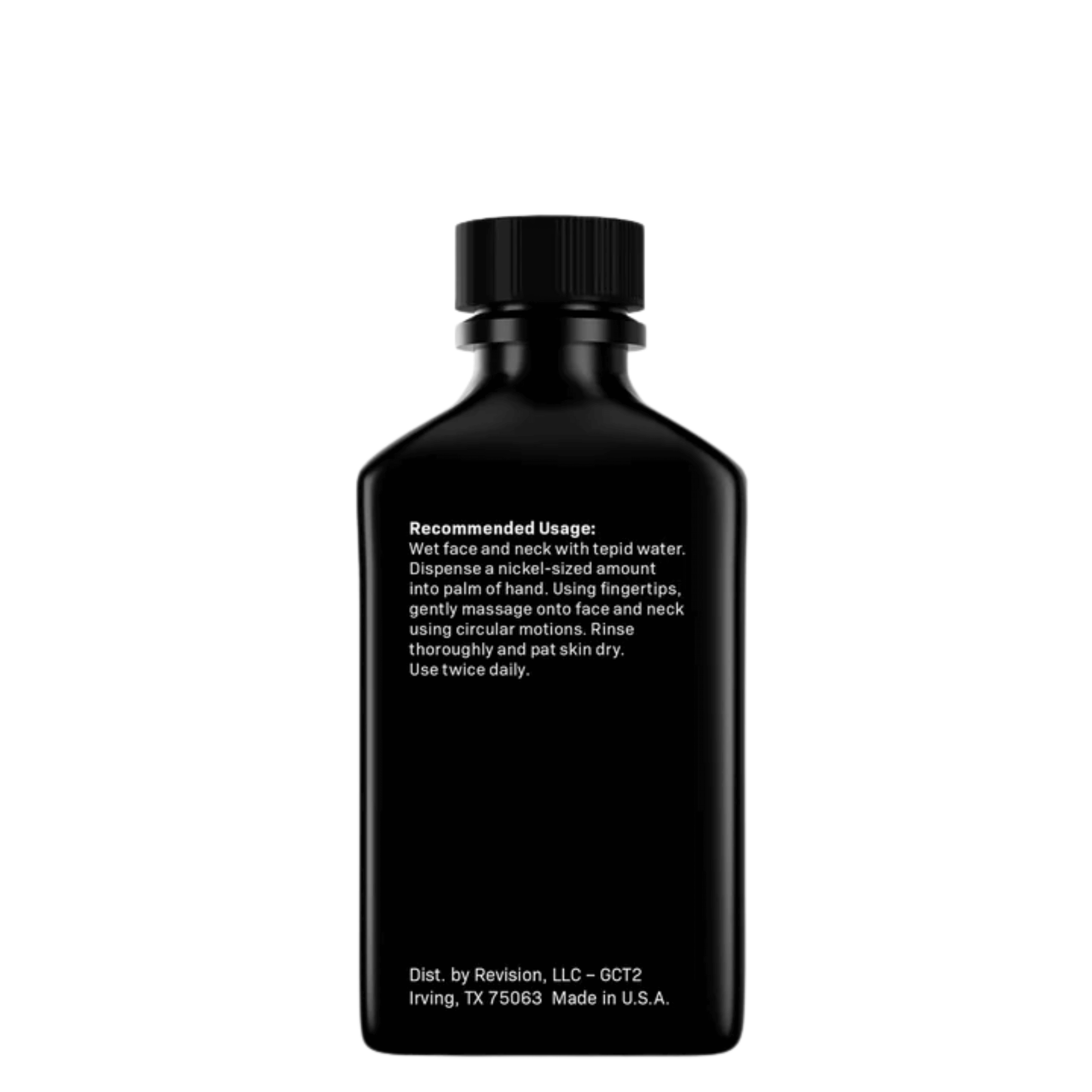 Revision Skincare Gentle Cleansing Lotion™ bottle with usage instructions for gentle cleansing.