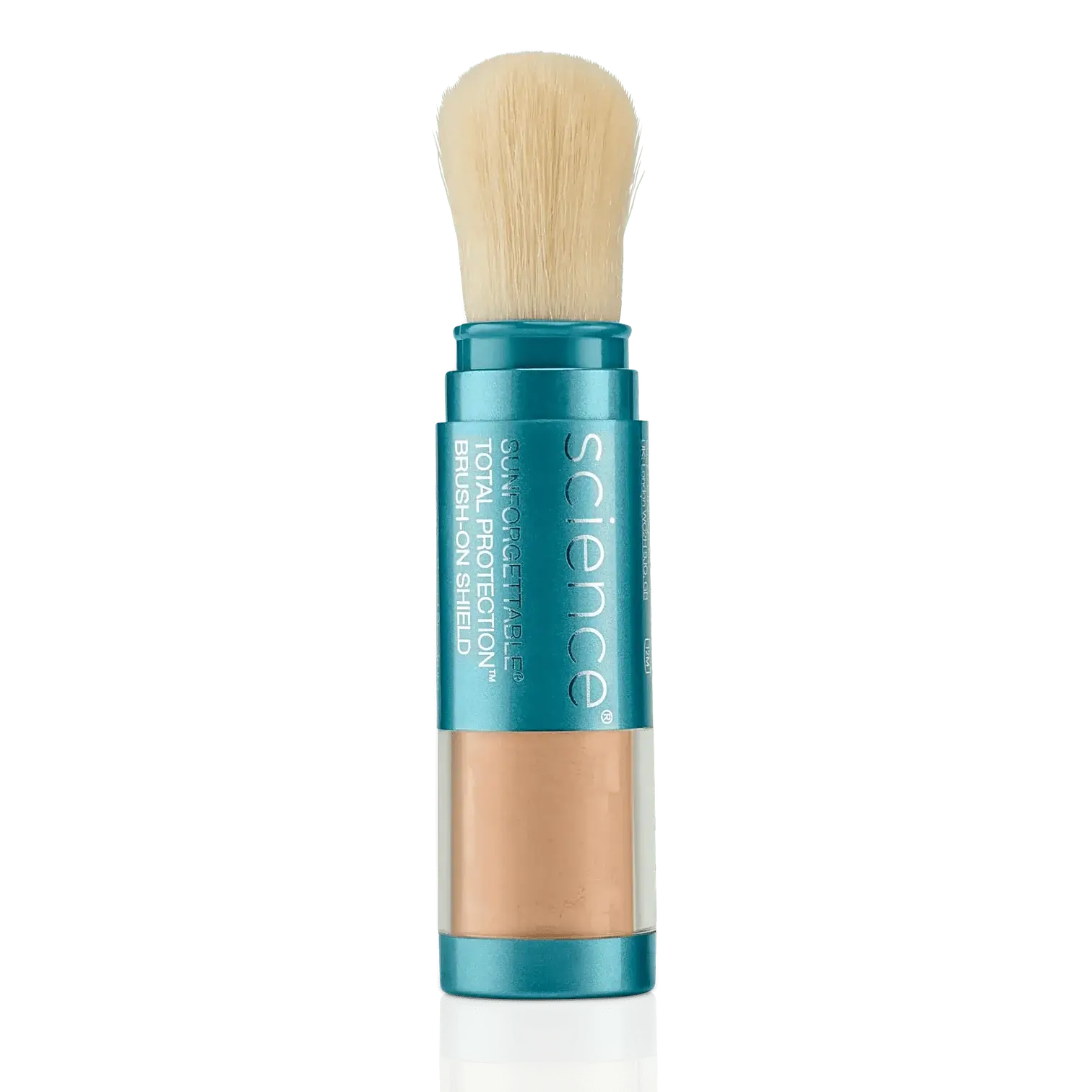 Colorescience® Sunforgettable ™ Total Protection Brush-On Shield SPF 50 in a convenient, portable tube for easy application.