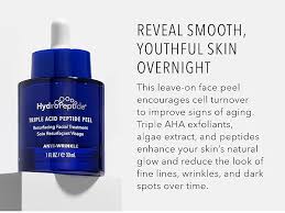 HydroPeptide Triple Acid Peptide Peel serum bottle for youthful skin and cell turnover improvement.