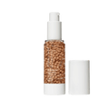 Jane Iredale HydroPure Tinted Serum in a pump bottle, showcasing its unique texture with moisturizing beads.