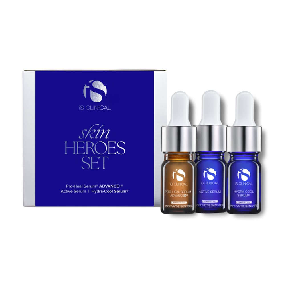 iS Clinical Skin Heroes Set - Pro-Heal Serum Advance+ + Active Serum + Hydra-Cool Serum 3 x 5ml in travel bottles