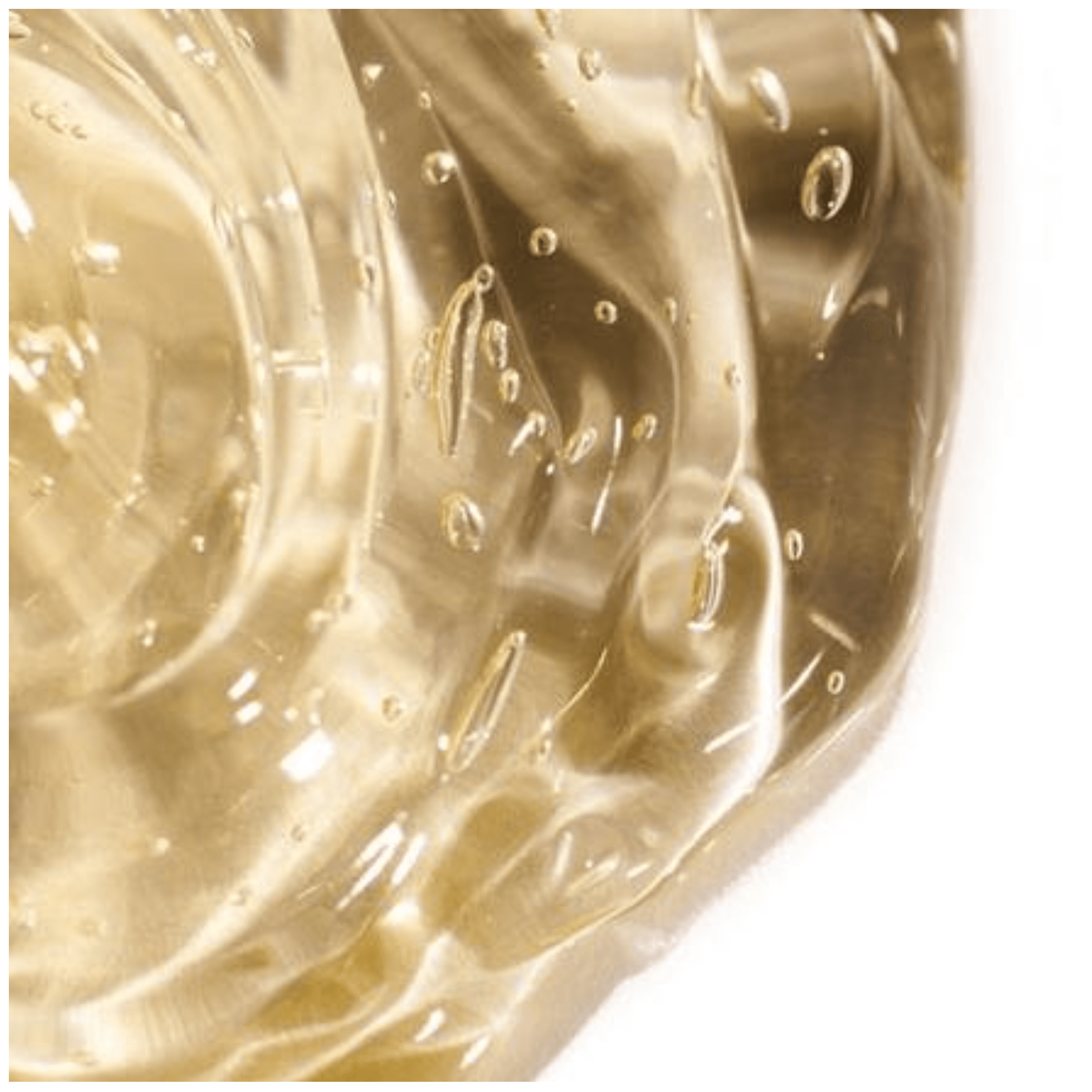 iS Clinical Hydra-Intensive Cooling Masque™ gel texture with bubbles for hydration and revitalization.