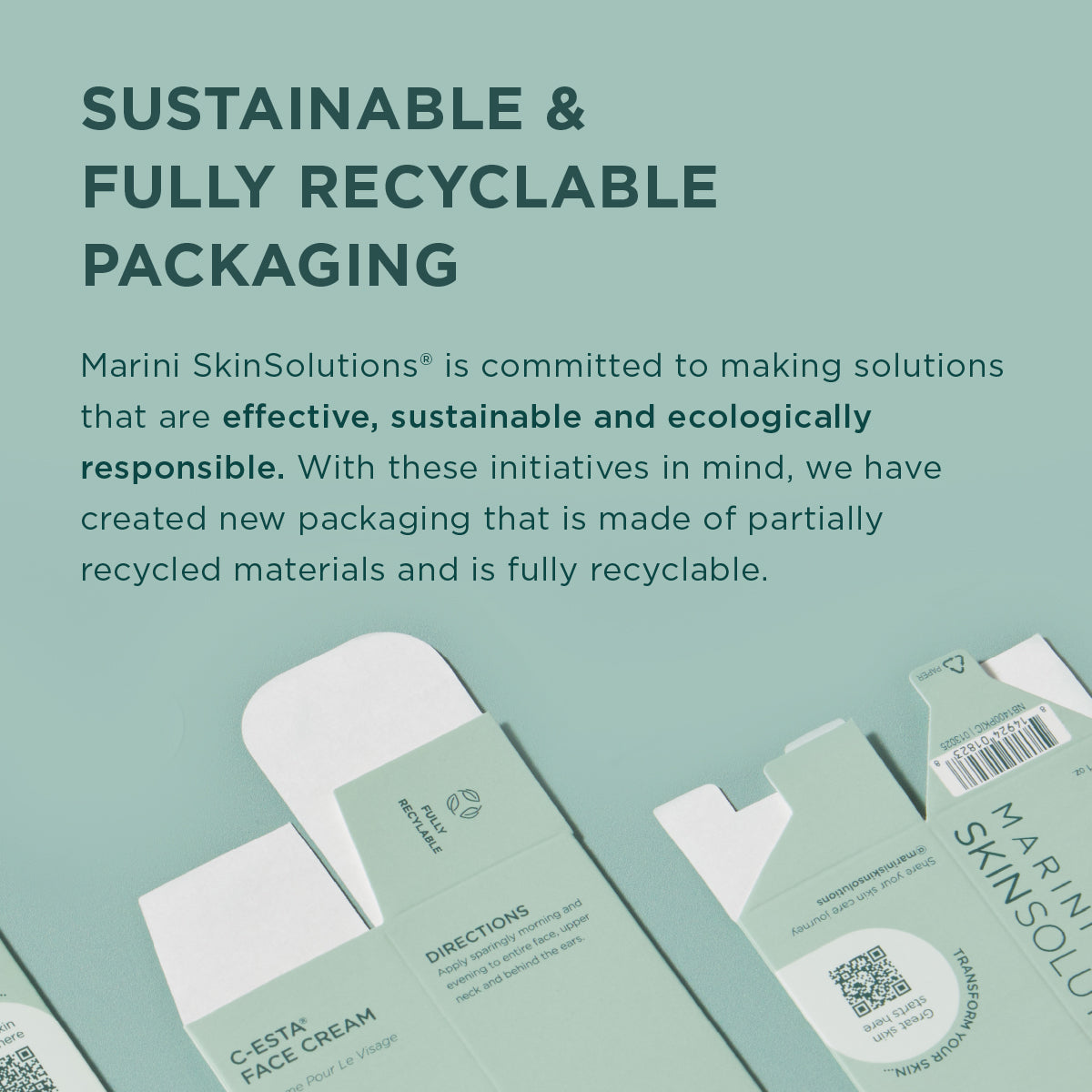 Marini SkinSolutions RosaLieve - recyclable packaging