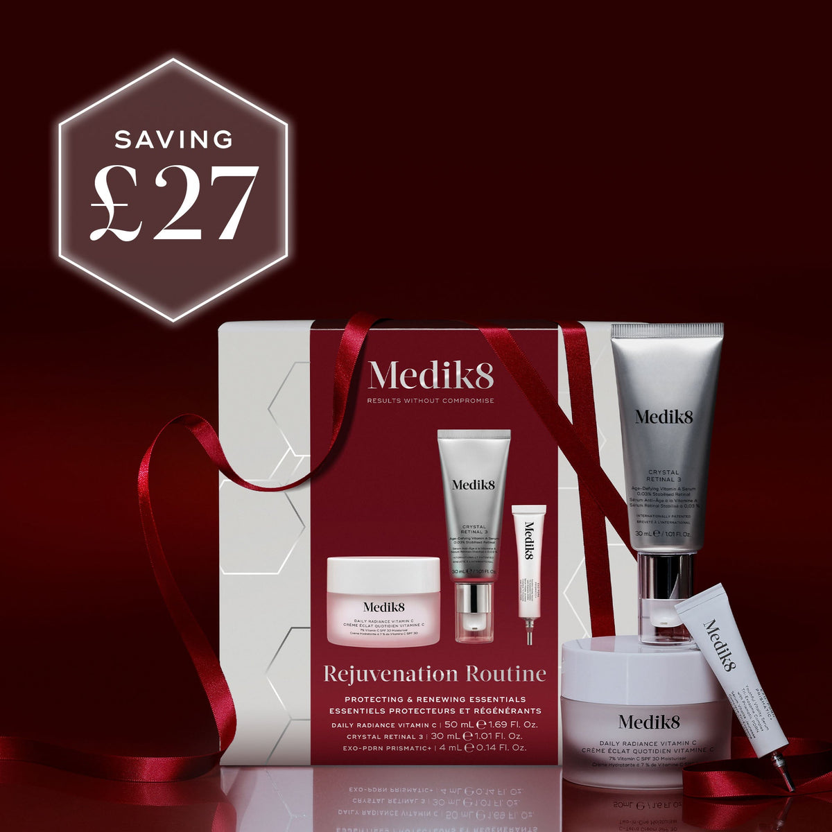 Medik8 Rejuvenation Routine gift set worth £112