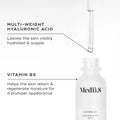 Medik8 Hydr8 B5™ serum with multi-weight hyaluronic acid for hydrated and plumper skin.