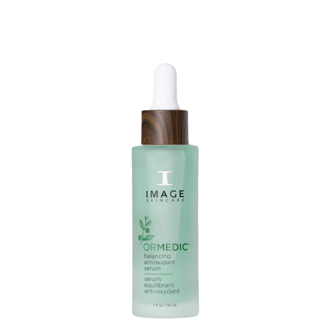 IMAGE Skincare ORMEDIC Balancing Antioxidant Serum 30ml dropper bottle, a hyaluronic acid and Kakadu plum hydrating serum
