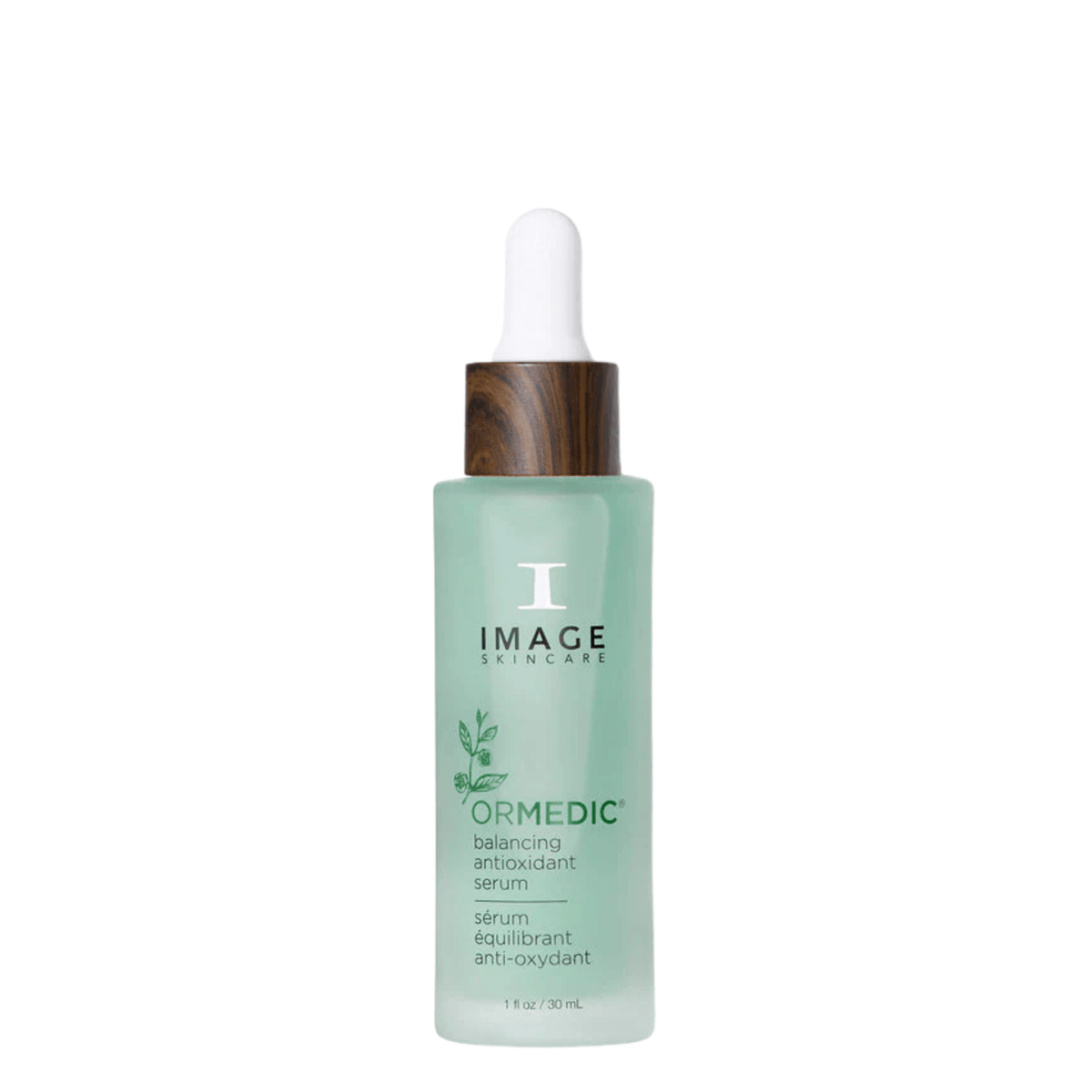 IMAGE Skincare ORMEDIC Balancing Antioxidant Serum 30ml dropper bottle, a hyaluronic acid and Kakadu plum hydrating serum