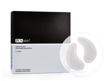 PCA Skin Hyaluronic Acid Microneedle Eye Patches 4 Pairs - box and patches
