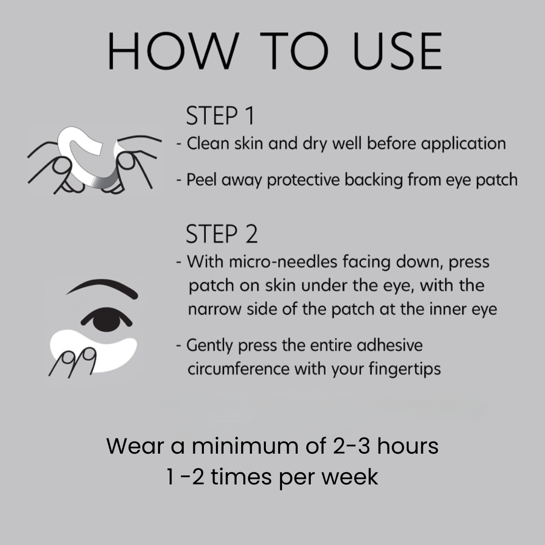 PCA Skin Hyaluronic Acid Microneedle Eye Patches 4 Pairs - how to use