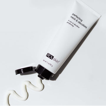 PCA Skin Perfecting Neck & Décolleté Cream 85g - tube and cream texture