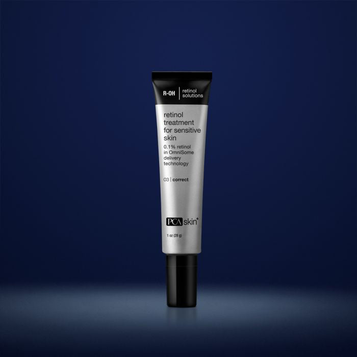PCA Skin Retinol Treatment for Sensitive Skin 28g - on PCA Skin blue background