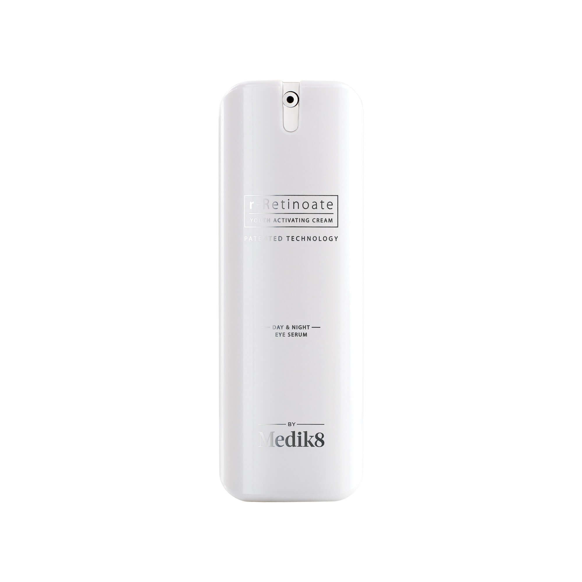 Medik8 r-Retinoate Day & Night Eye Serum bottle with advanced retinoid technology.