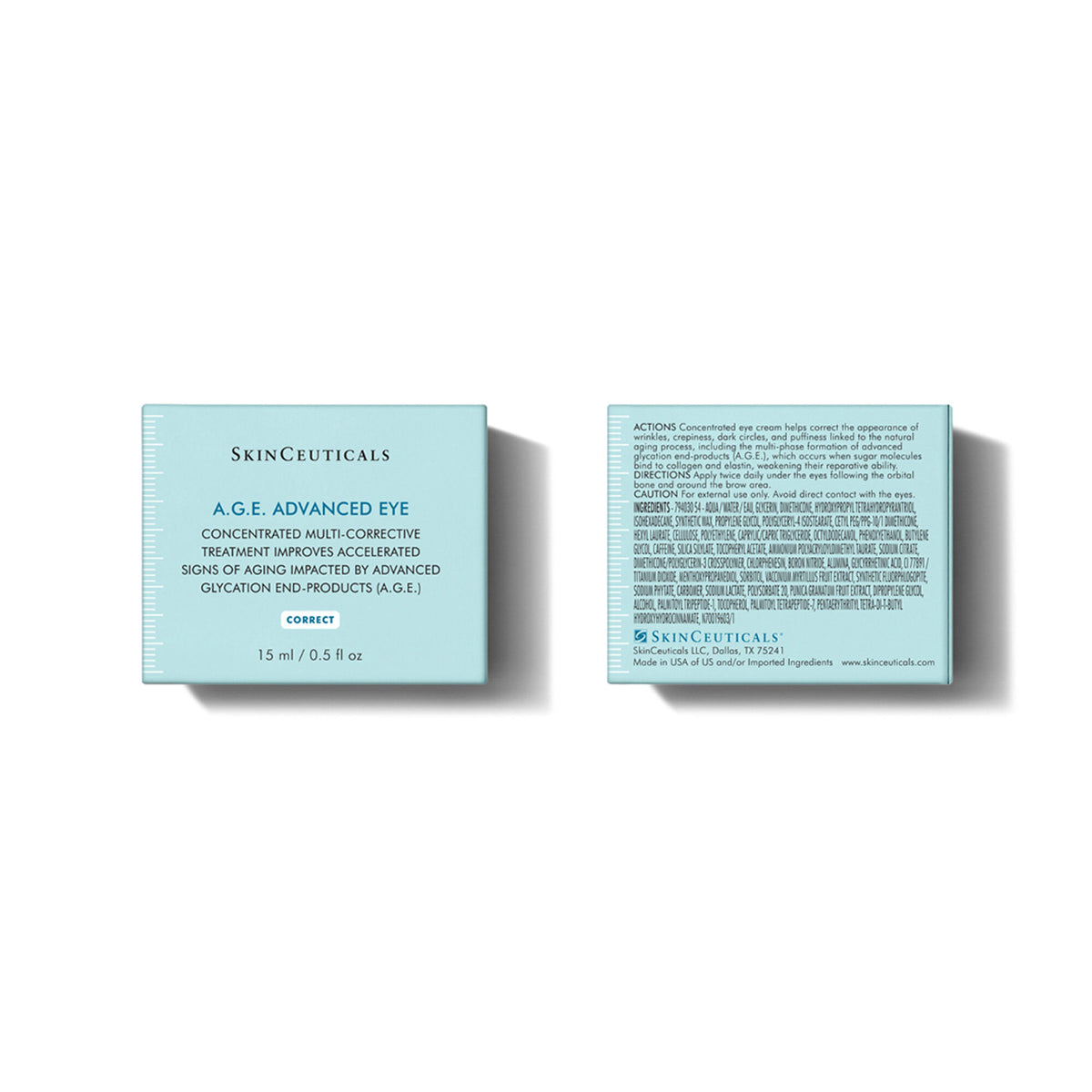 SkinCeuticals A.G.E. Advanced Eye 15ml carton front and back