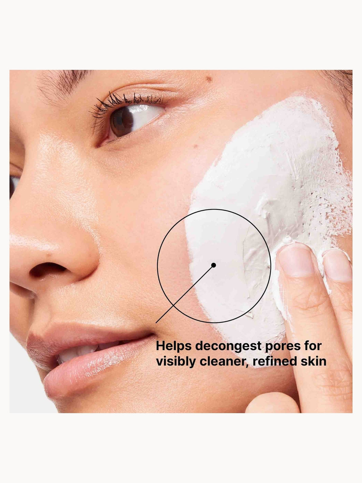 SkinCeuticals Clarifying Clay Masque applied to the cheek