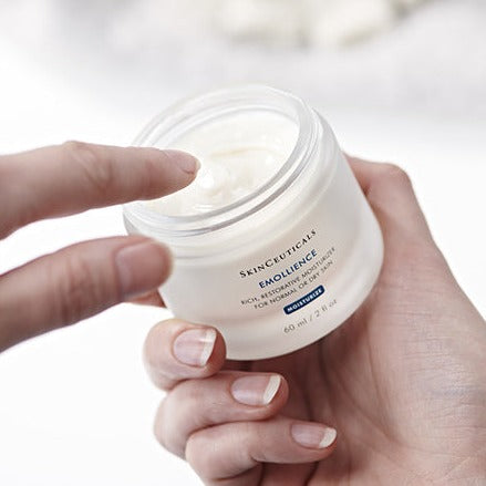 SkinCeuticals Emollience rich cream texture in hand