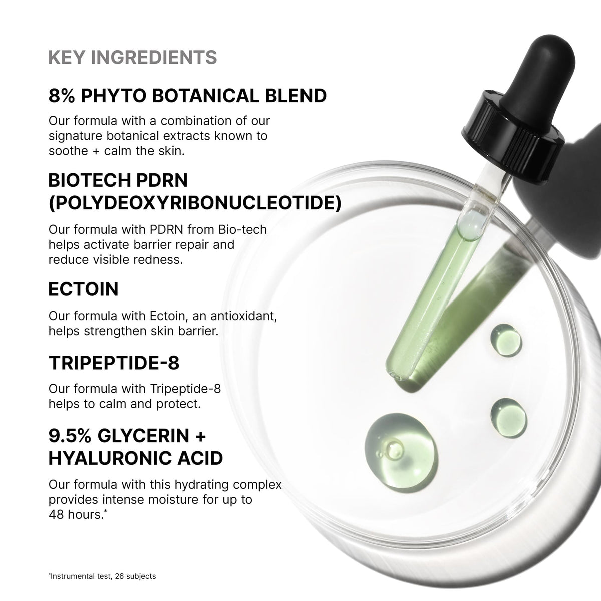 SkinCeuticals Phyto Corrective PDRN Serum key ingredients: biotech PDRN, phyto botanical blend, ectoin, tripeptide-8