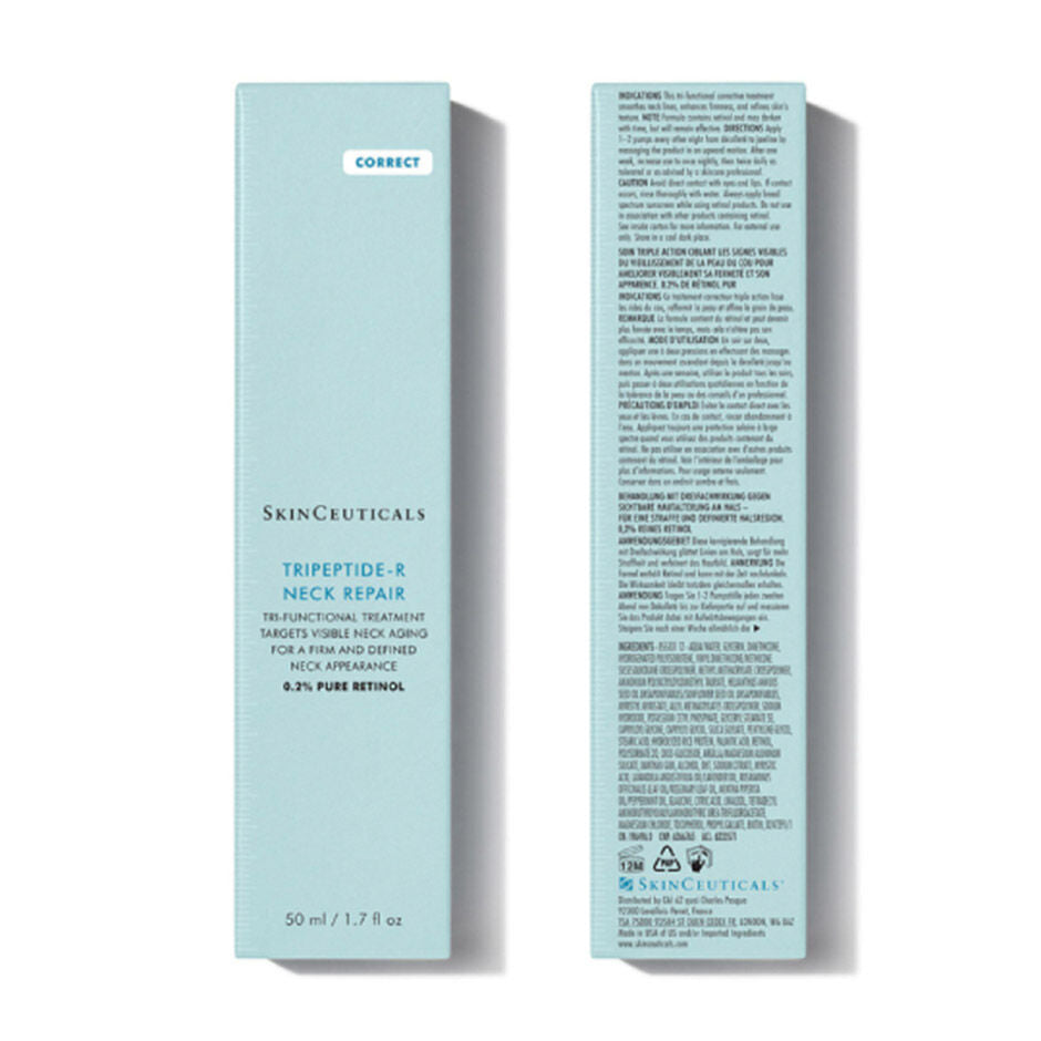 SkinCeuticals Tripeptide-R Neck Repair 50ml carton front and back