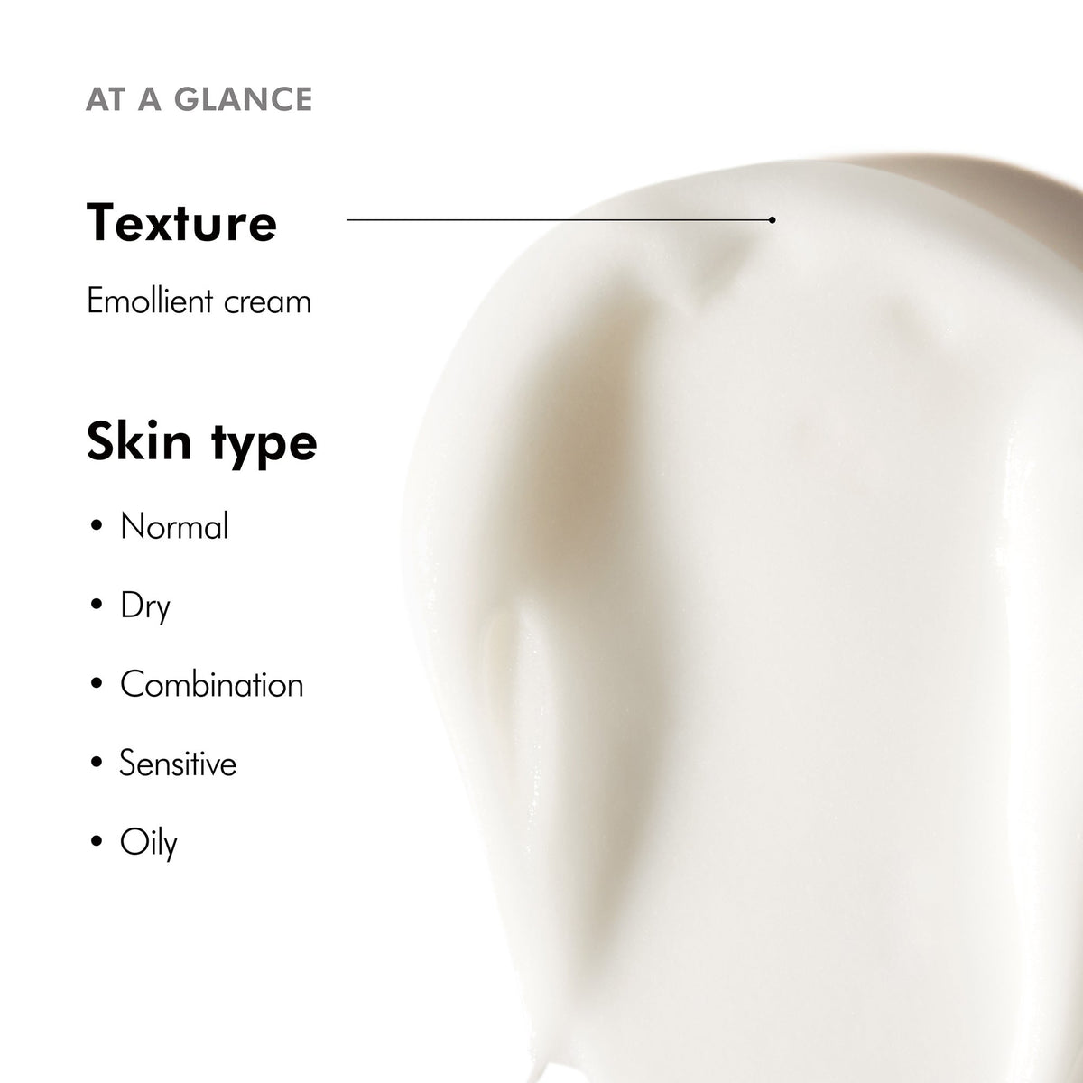 SkinCeuticals Triple Lipid Restore 2:4:2 emollient cream texture swatch