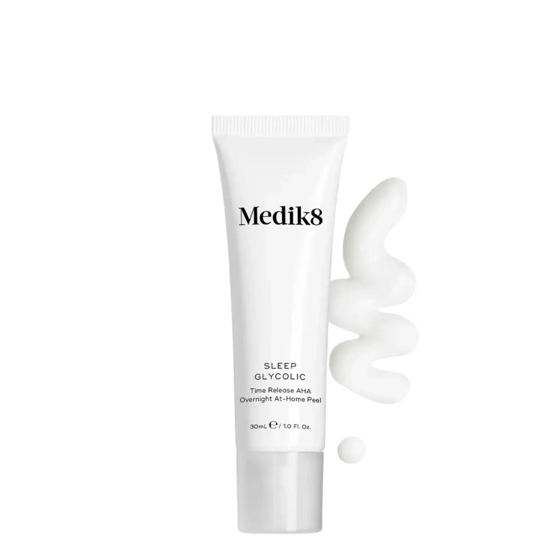 Medik8 Sleep Glycolic™ overnight peel with 10% Glycolic acid for skin resurfacing.