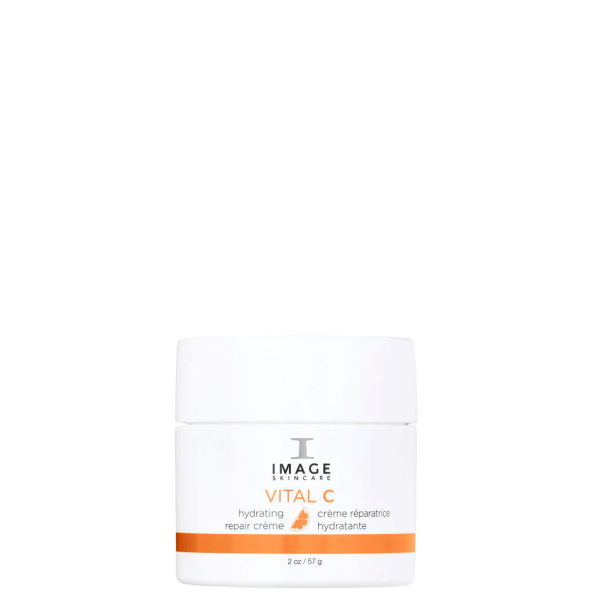 IMAGE Skincare VITAL C Hydrating Repair Crème white jar with orange VITAL C label, 57g