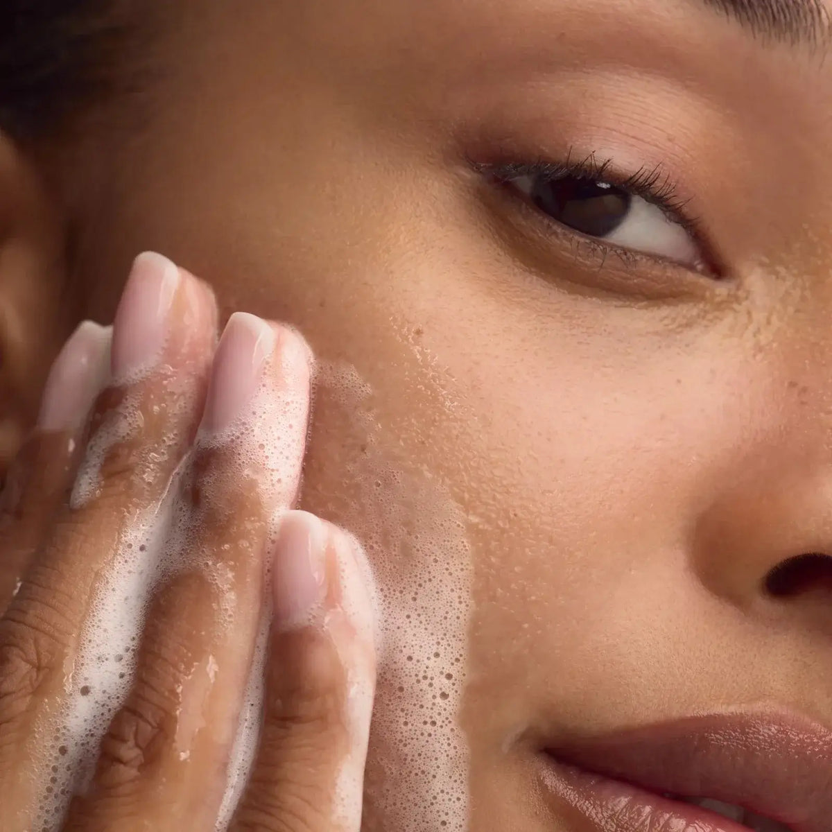 ZO Skin Health Gentle Cleanser - gel-to-foam cleanser in use
