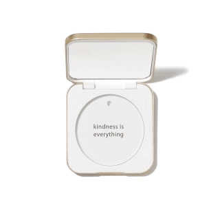 Jane Iredale Refillable Compact in white, closed