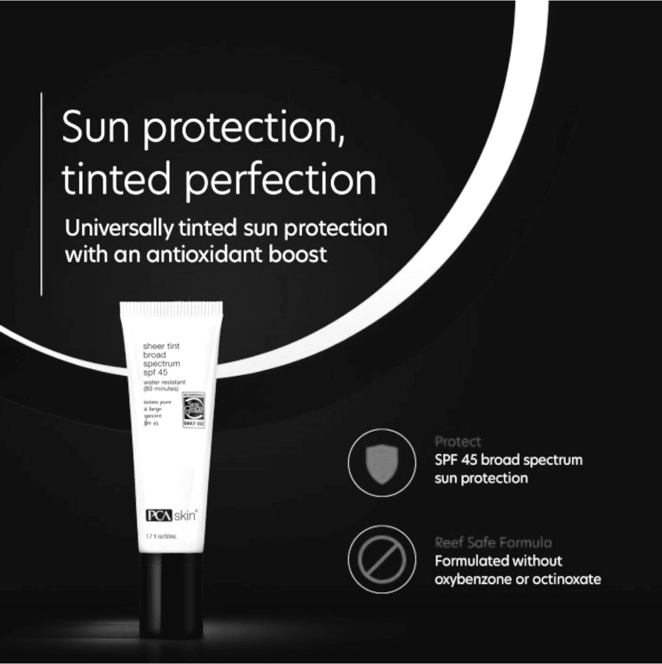 PCA Sheer Tint Broad Spectrum SPF45