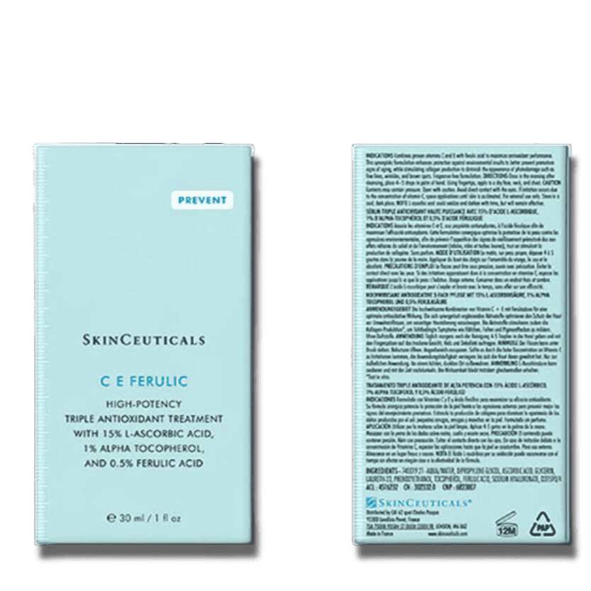 SkinCeuticals C E Ferulic Vitamin C Antioxidant Serum 30ml product packaging front and back view