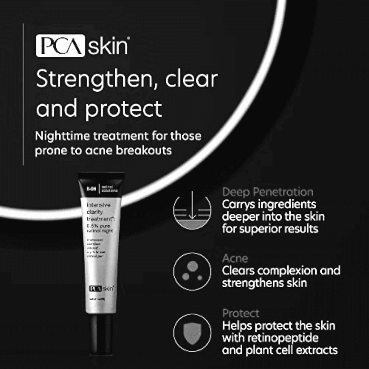 PCA Skin Intensive Clarity Treatment 0.5% Pure Retinol Night 29.5g - key benefits